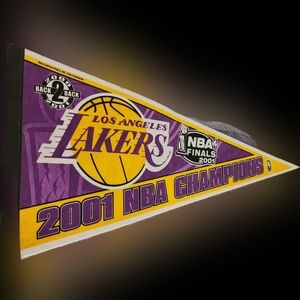 LA LAKERS 2000/2001 BACK2BACK ORIGINAL HIGH QUALITY PENNET
